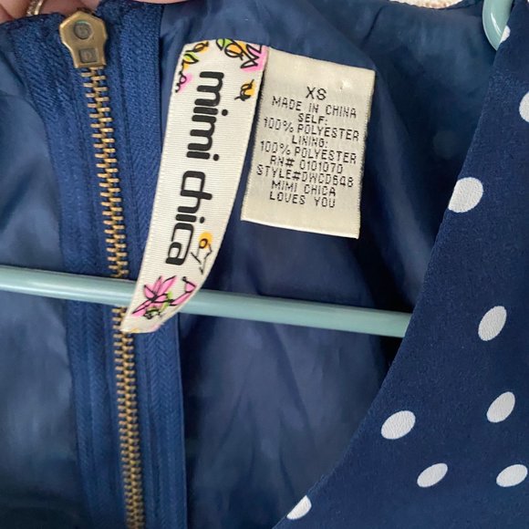 Mimi Chica lined polka dot dress XS - Picture 3 of 4